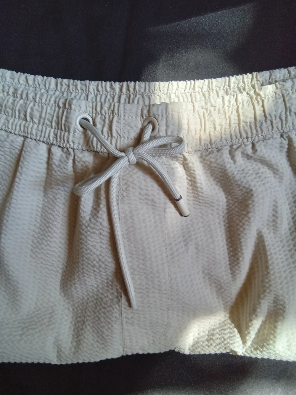 Zara‎ Light Beige Mens Drawstring Swim Shorts *read description